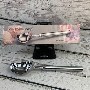 Wm. A. Rogers Ice Cream Scoop Elegant‎ Durable Sparkling Mirror Finish Open Box